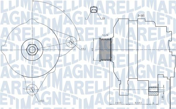 Magneti Marelli 063731665010 - Генератор autodnr.net