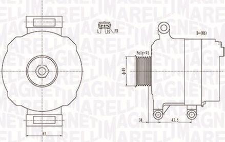 Magneti Marelli 063731676010 - Генератор autodnr.net