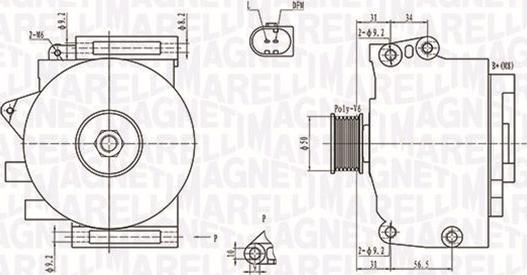 Magneti Marelli 063731701010 - Генератор avtokuzovplus.com.ua