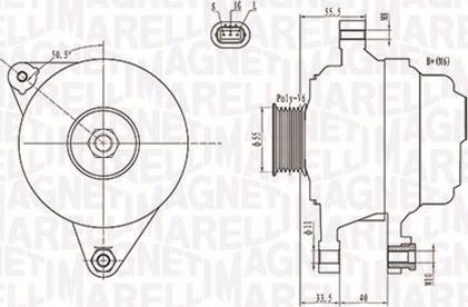 Magneti Marelli 063731703010 - Генератор autocars.com.ua