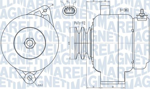 Magneti Marelli 063731724010 - Генератор autocars.com.ua