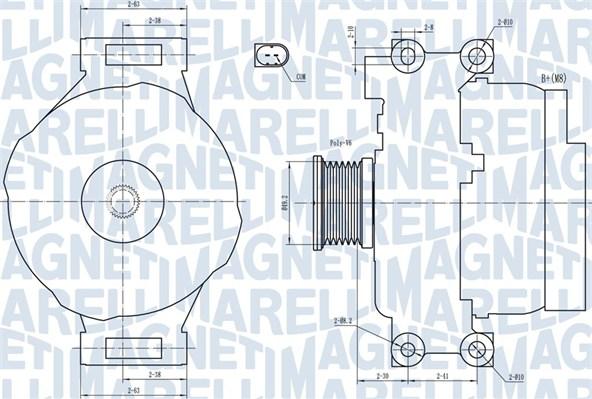 Magneti Marelli 063731773010 - Генератор autocars.com.ua