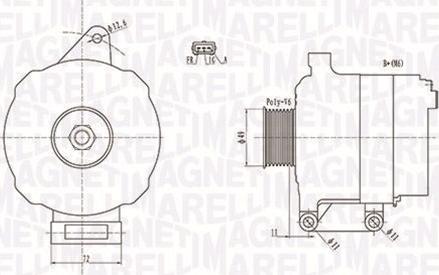 Magneti Marelli 063731780010 - Генератор avtokuzovplus.com.ua