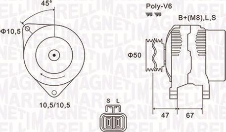 Magneti Marelli 063731790010 - Генератор autocars.com.ua