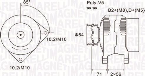 Magneti Marelli 063731833010 - Генератор autocars.com.ua