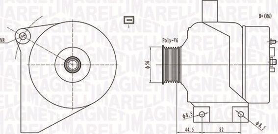 Magneti Marelli 063731861010 - Генератор autocars.com.ua