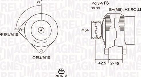 Magneti Marelli 063731865010 - Генератор avtokuzovplus.com.ua