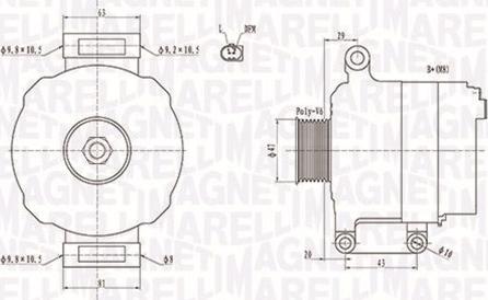 Magneti Marelli 063731867010 - Генератор autocars.com.ua