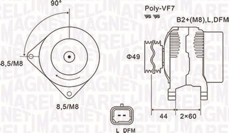 Magneti Marelli 063731877010 - Генератор avtokuzovplus.com.ua