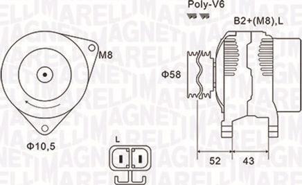 Magneti Marelli 063731903010 - Генератор avtokuzovplus.com.ua