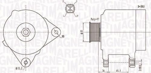 Magneti Marelli 063731907010 - Генератор autocars.com.ua