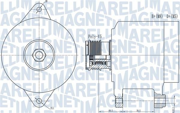 Magneti Marelli 063731909010 - Генератор autocars.com.ua