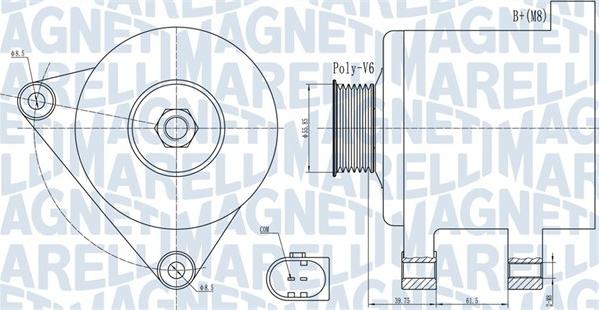 Magneti Marelli 063731910010 - Генератор avtokuzovplus.com.ua