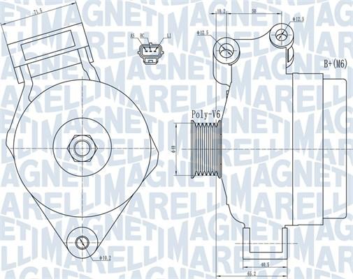 Magneti Marelli 063731925010 - Генератор autocars.com.ua