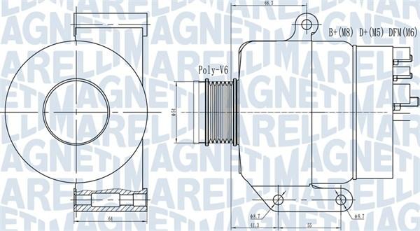 Magneti Marelli 063731935010 - Генератор avtokuzovplus.com.ua