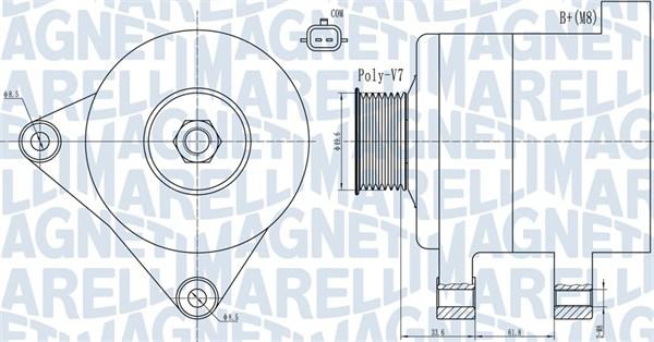 Magneti Marelli 063731936010 - Генератор autocars.com.ua