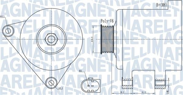 Magneti Marelli 063731937010 - Генератор autocars.com.ua