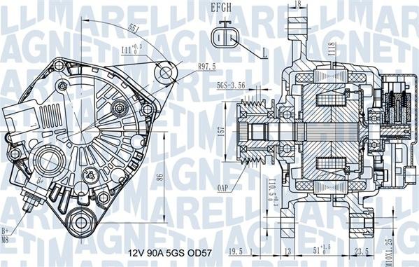 Magneti Marelli 063731938010 - Генератор avtokuzovplus.com.ua