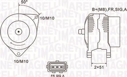 Magneti Marelli 063731941010 - Генератор autocars.com.ua