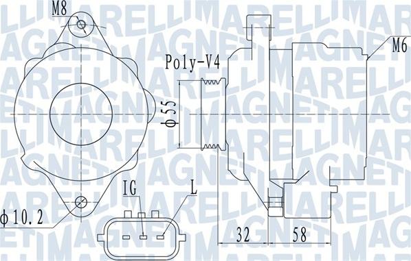 Magneti Marelli 063731943010 - Генератор autocars.com.ua