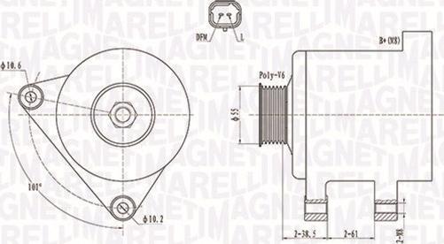 Magneti Marelli 063731944010 - Генератор avtokuzovplus.com.ua