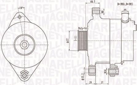 Magneti Marelli 063731949010 - Генератор avtokuzovplus.com.ua