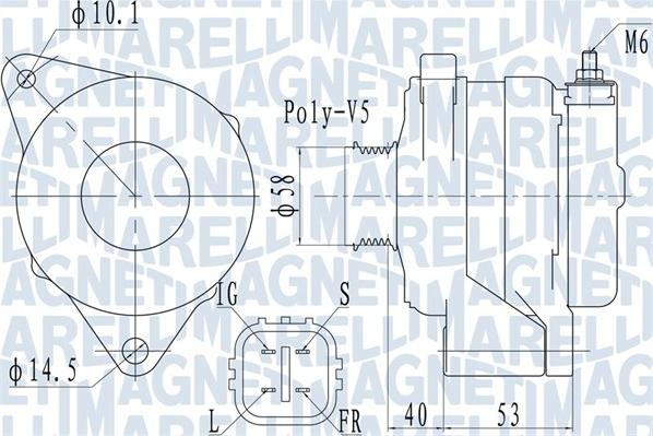 Magneti Marelli 063731950010 - Генератор avtokuzovplus.com.ua