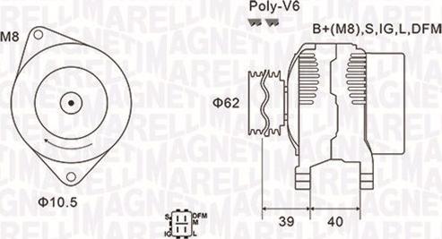 Magneti Marelli 063731964010 - Генератор autocars.com.ua