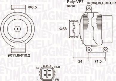 Magneti Marelli 063732029010 - Генератор autocars.com.ua