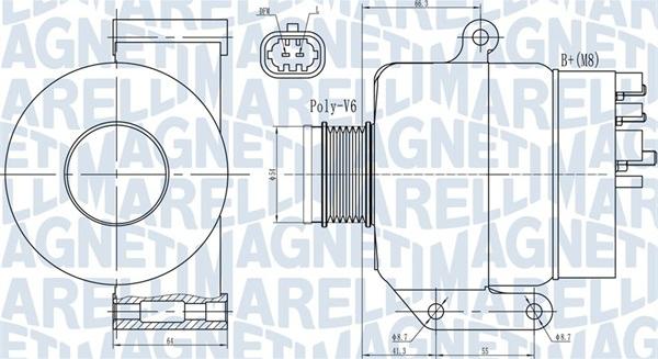 Magneti Marelli 063731987010 - Генератор avtokuzovplus.com.ua