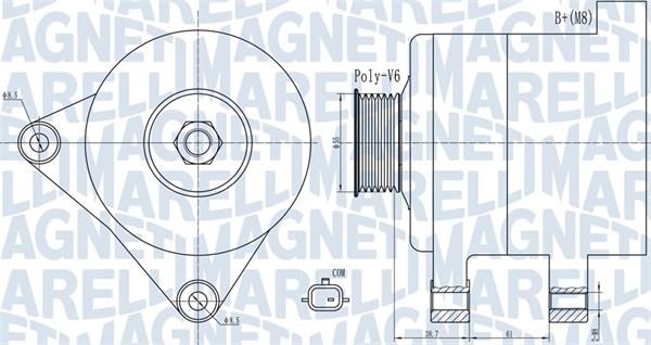 Magneti Marelli 063732003010 - Генератор autocars.com.ua