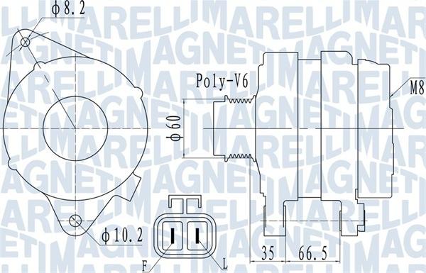 Magneti Marelli 063732010010 - Генератор autocars.com.ua