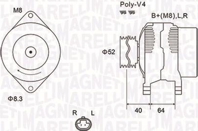 Magneti Marelli 063732023010 - Генератор autocars.com.ua