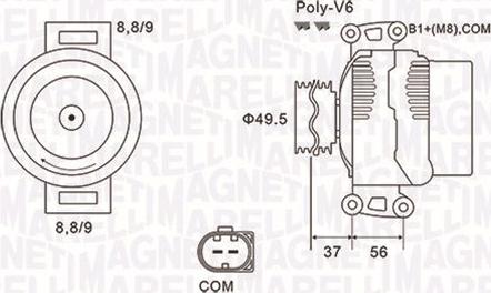 Magneti Marelli 063732038010 - Генератор autocars.com.ua