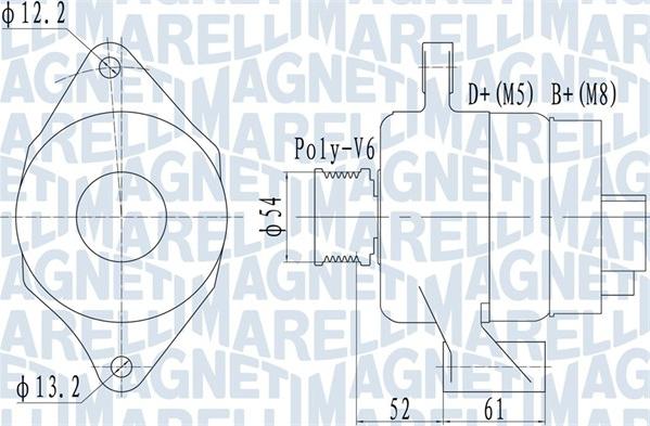 Magneti Marelli 063732049010 - Генератор autocars.com.ua