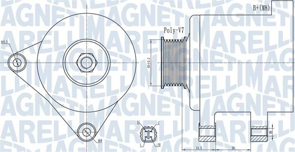 Magneti Marelli 063732078010 - Генератор autocars.com.ua