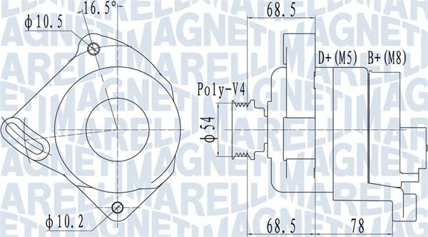 Magneti Marelli 063732094010 - Генератор avtokuzovplus.com.ua