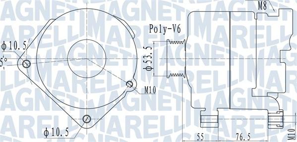 Magneti Marelli 063732095010 - Генератор autocars.com.ua