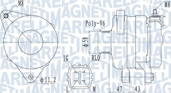 Magneti Marelli 063732097010 - Генератор autocars.com.ua