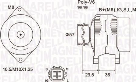 Magneti Marelli 063732102010 - Генератор autodnr.net