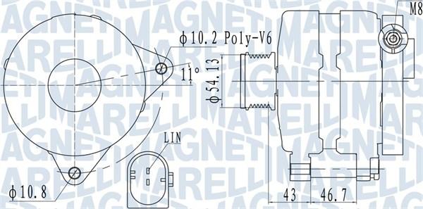 Magneti Marelli 063732113010 - Генератор avtokuzovplus.com.ua