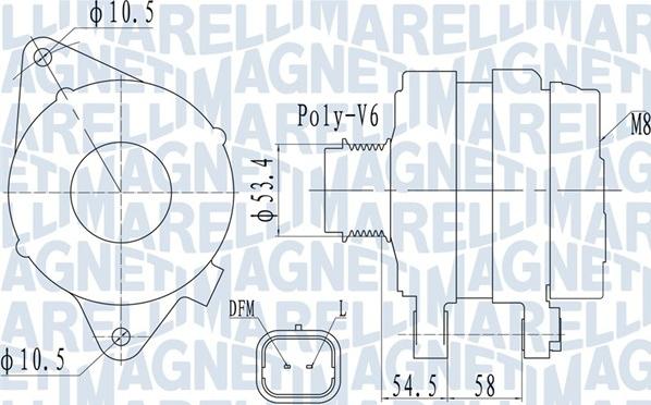 Magneti Marelli 063732142010 - Генератор avtokuzovplus.com.ua