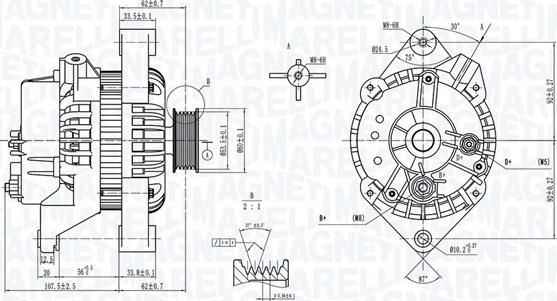 Magneti Marelli 063734274010 - Генератор autodnr.net