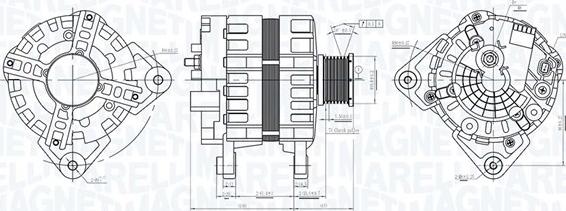 Magneti Marelli 063736095010 - Генератор avtokuzovplus.com.ua