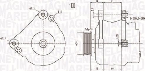 Magneti Marelli 063738290010 - Генератор autocars.com.ua