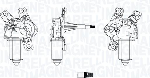 Magneti Marelli 064061100010 - Двигун склоочисника autocars.com.ua