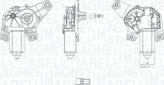 Magneti Marelli 064071600010 - Двигатель стеклоочистителя avtokuzovplus.com.ua