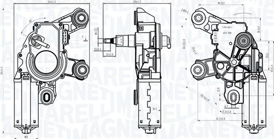 Magneti Marelli 064072500010 - Двигун склоочисника autocars.com.ua