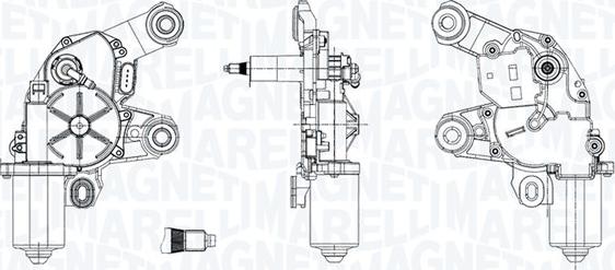 Magneti Marelli 064073200010 - Двигун склоочисника autocars.com.ua