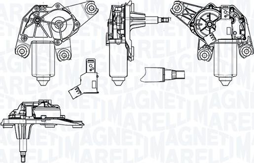 Magneti Marelli 064073500010 - Двигатель стеклоочистителя avtokuzovplus.com.ua